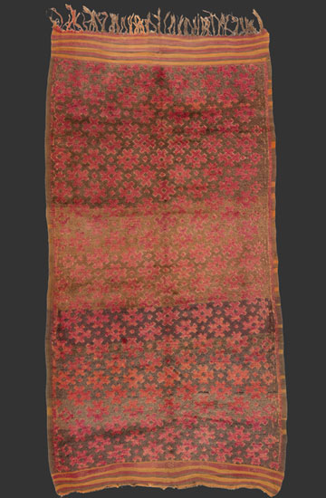 TM 2321, fine + very rare pile rug from the Beni Snassen, eastern Morocco near Oujda, mid 20th century, 375 x 190 cm (12' 4'' x 6' 4''), high resolution image + price on request







